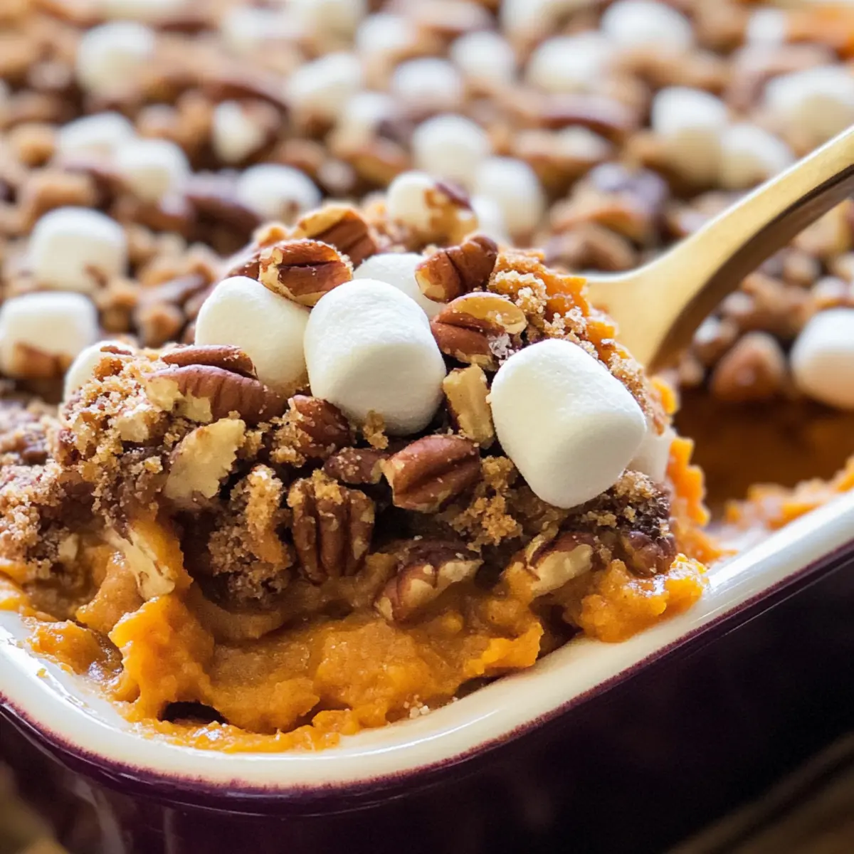 Beladener Süßkartoffelauflauf für perfekte Feiertage